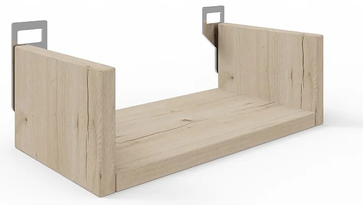 Ραφιέρα τοίχου Derva pakoworld σε oak απόχρωση 30x15x10cm (1 τεμάχια)