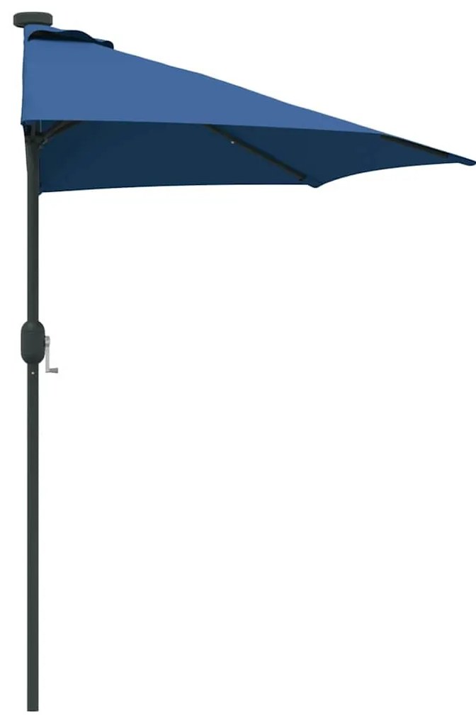 vidaXL Ομπρέλα Κήπου Αζούρ μπλε 294 x 150 x 224 εκ ύφασμα