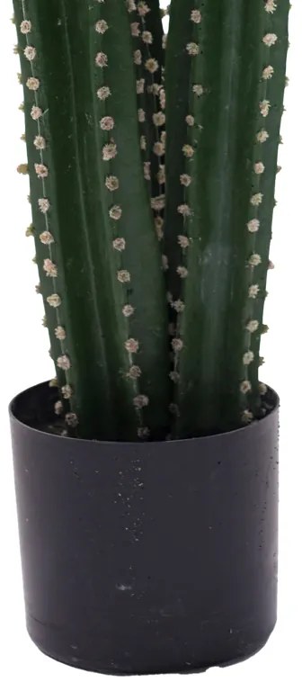 Διακοσμητικό φυτό Cactus III σε γλάστρα Inart πράσινο pp Υ85εκ