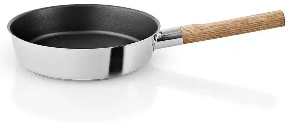 Τηγάνι Αντικολλητικό Nordic Kitchen 281324 24cm Inox-Natural Eva Solo 24cm Steel,Wood