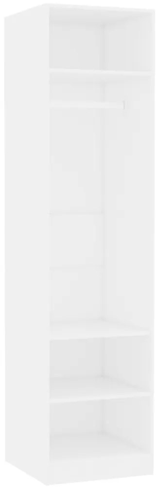 vidaXL Ντουλάπα Λευκή 50 x 50 x 200 εκ. από Επεξ. Ξύλο