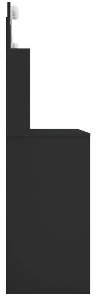 Μπουντουάρ με LED Μαύρο 96 x 40 x 142 εκ. - Μαύρο