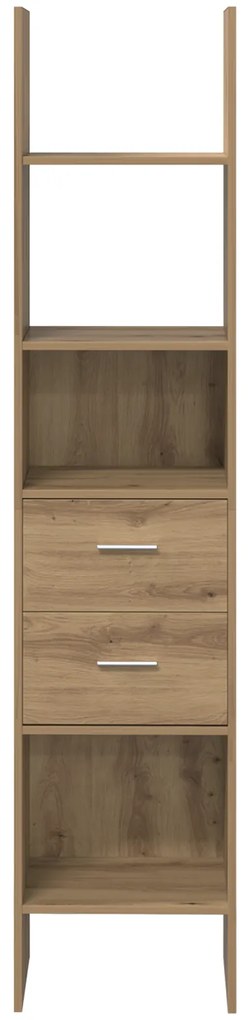vidaXL Βιβλιοθήκη artisan δρυς 40 x 35 x 180 εκ. Επεξεργασμένο ξύλο
