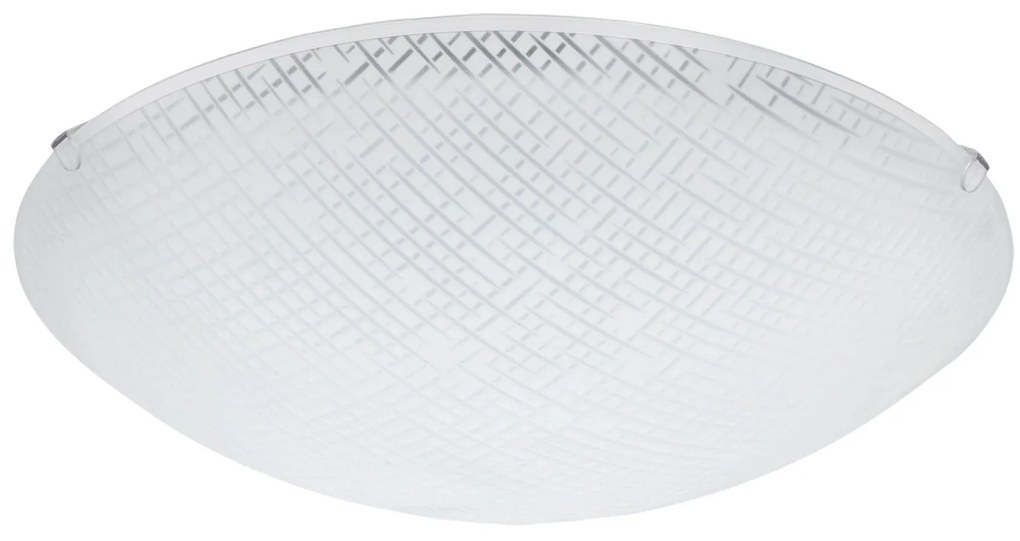 Φωτιστικό Οροφής Led Margitta 1 96115 White Eglo Μέταλλο,Γυαλί
