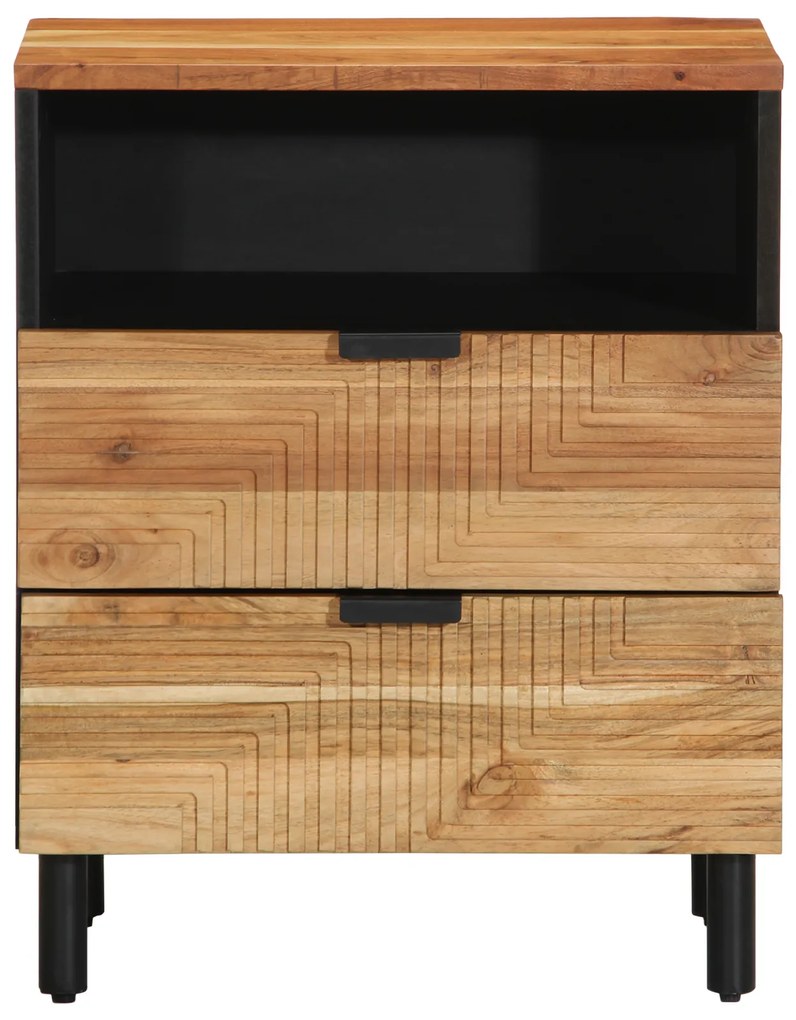 vidaXL Κομοδίνο 50x33x62 εκ. Μασίφ ξύλο ακακίας