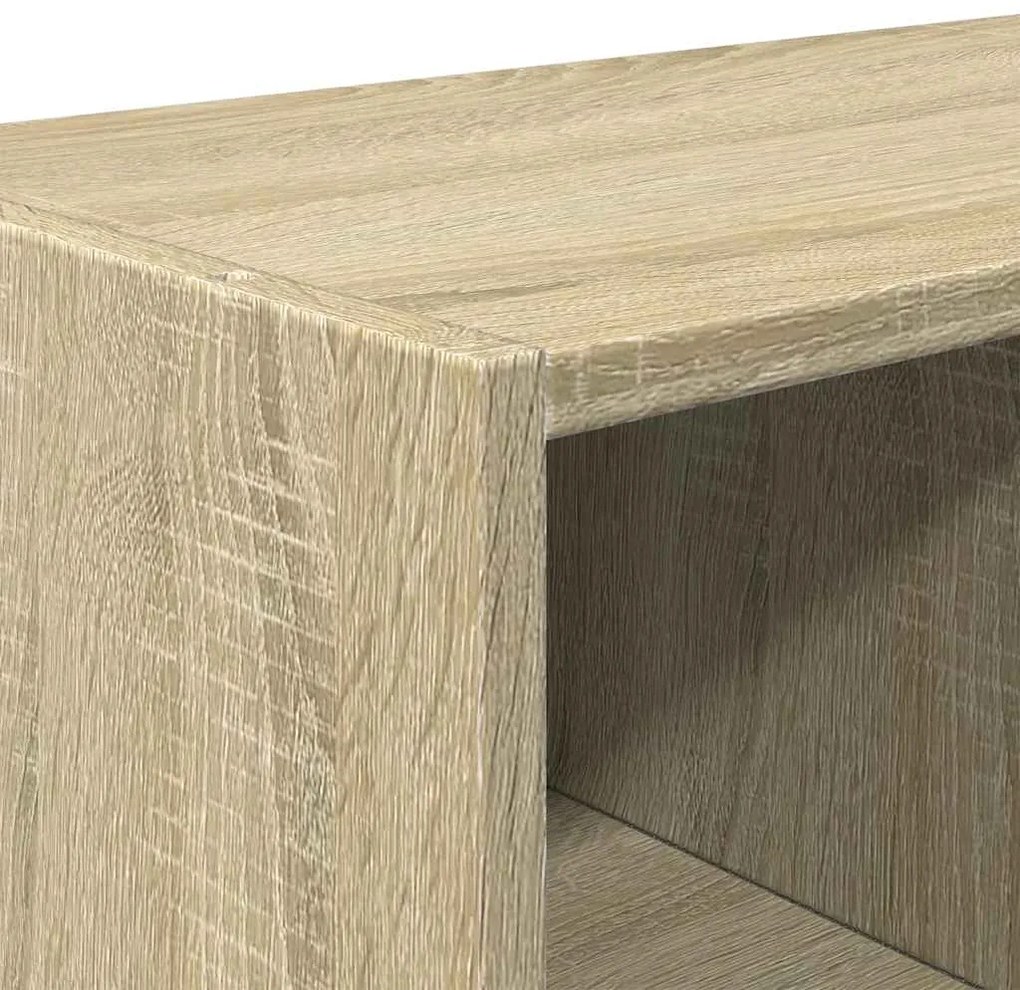 Ράφια παπουτσιών 2 τμχ στοιβαζόμενα Sonoma Oak 89,5x30x40 cm - Καφέ