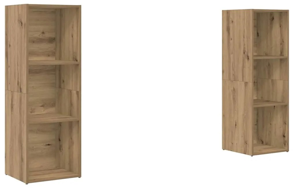 vidaXL Σετ επίπλου τηλεόρασης 2 pcs artisan δρυς 107 x 35 x 37 cm