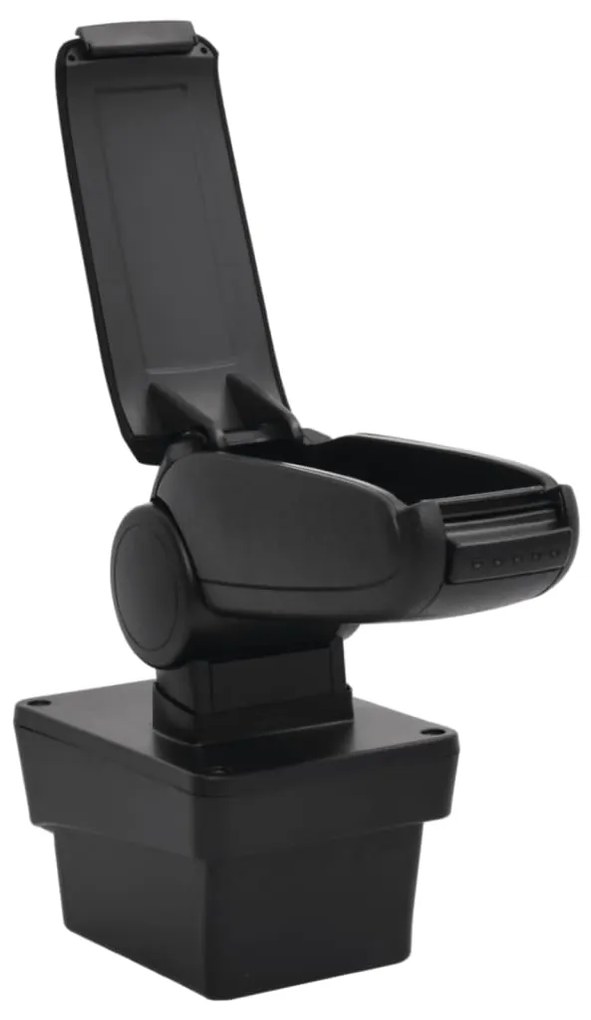 vidaXL Τεμπέλης Αυτοκινήτου Μαύρος 17 x 40 x (31-49) εκ. από ABS