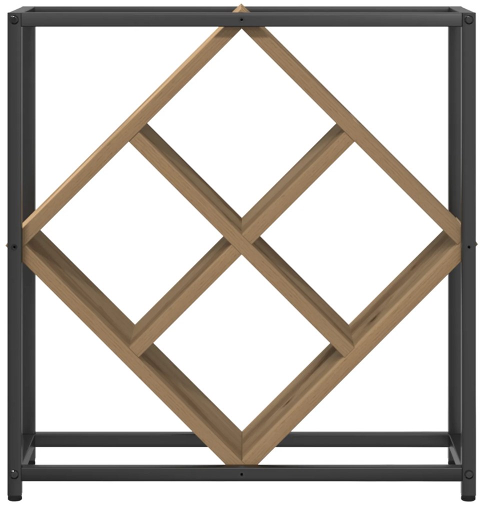 vidaXL Ράφι κρασιών Artisan Oak 51x18x52,5 εκ Επεξεργασμένο ξύλο