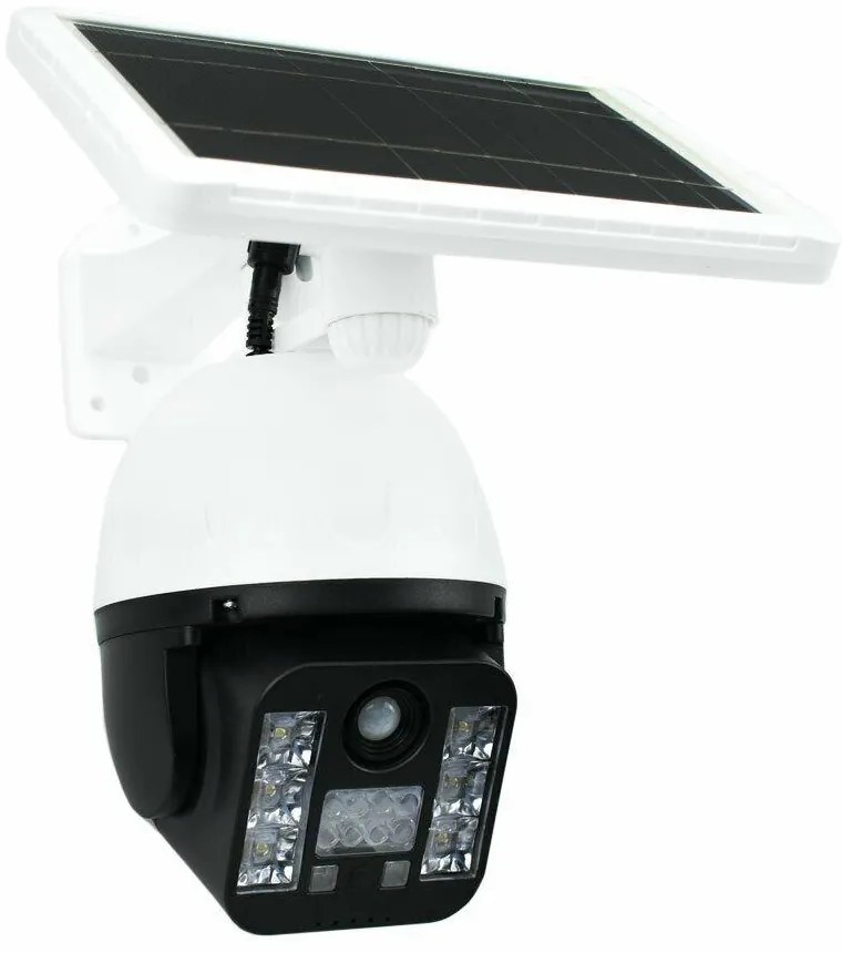 FOYU® Ηλιακό Φωτιστικό 6 LED SMD σε Σχήμα Κάμερας με Ανιχνευτή Κίνησης FO-TA126 - Λευκό