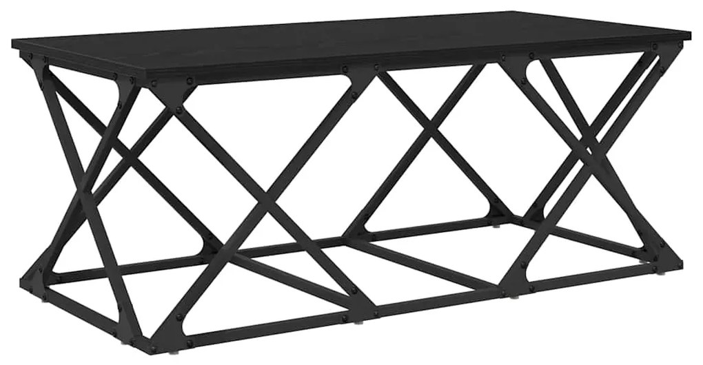 vidaXL Τραπεζάκι σαλονιού Μαύρη Οξυά 100 x 49 x 40 εκ