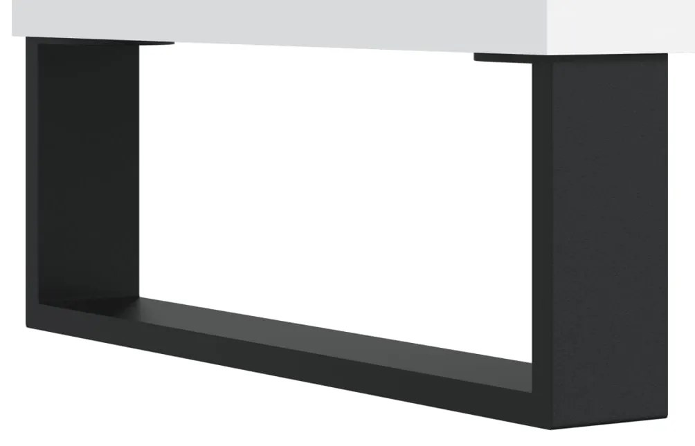 vidaXL Δισκοθήκη Λευκή 85 x 38 x 48 εκ. από Επεξεργασμένο Ξύλο
