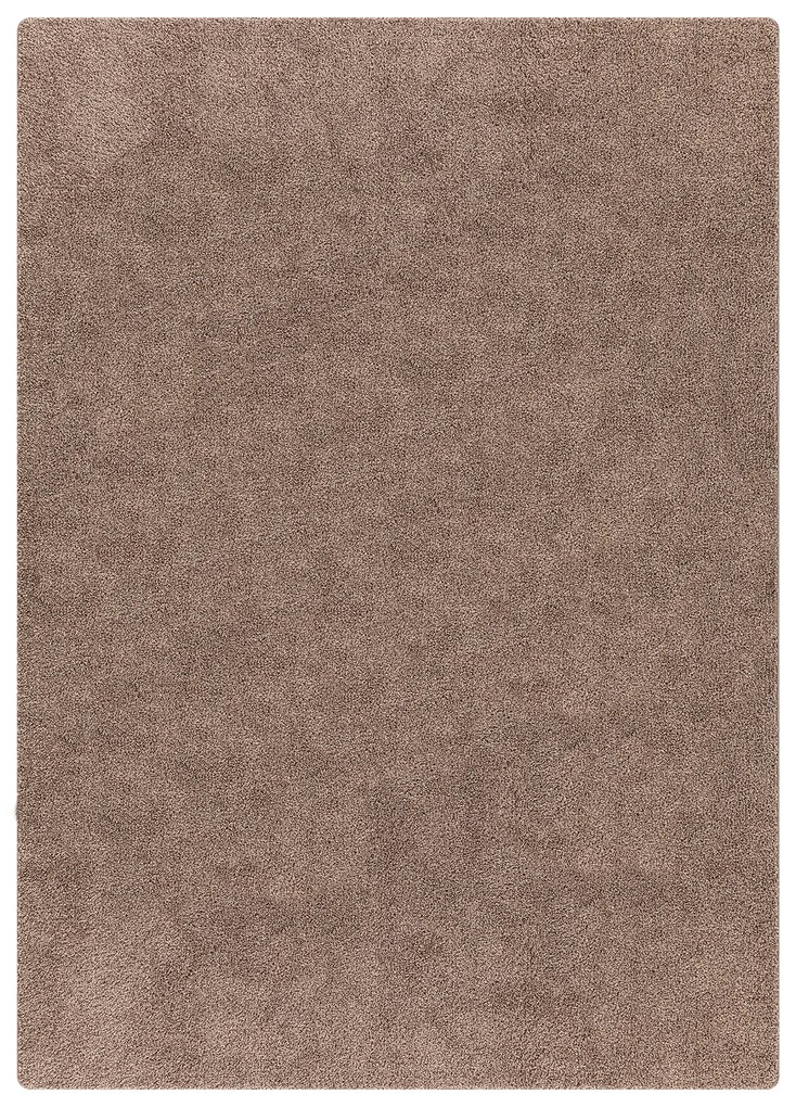 vidaXL Χαλί shaggy  με λατέξ καφέ 140x200 εκ