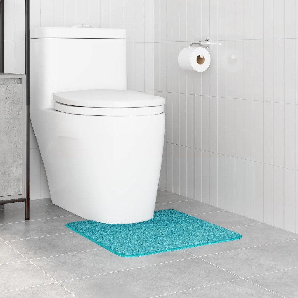 vidaXL Ματ μπάνιου U-σχήματος τιρκουάζ 50x50 εκ. Πολυπροπυλένιο Αντιολισθητικό