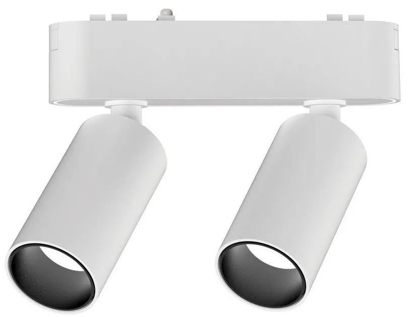 Σποτ Μαγνητικής Ράγας Bisqit VK/04469/TR/W/DW/S/2 40V Ultra Slim LED 2x4W 2700K-6000K 518lm 24° CRI>90 IP20 White VKLed
