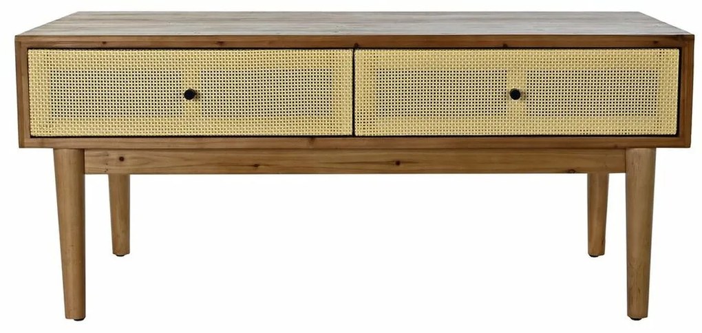 Τραπεζάκι Καφέ DKD Home Decor Έλατο ρατάν (106 x 55 x 46 cm)