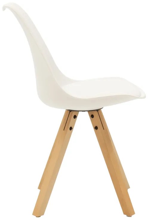 Τραπεζαρία Quana-Caron pakoworld σετ 5τεμ γυάλινο 8χιλ διάφανο - λευκό πόδι 120x70x75εκ