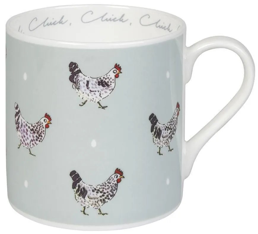 ΜΕΓΑΛΗ ΚΟΥΠΑ ΠΟΡΣΕΛΑΝΗΣ FINE BONE CHINA 425ml SOPHIE ALLPORT - CHICKEN - COLOURED