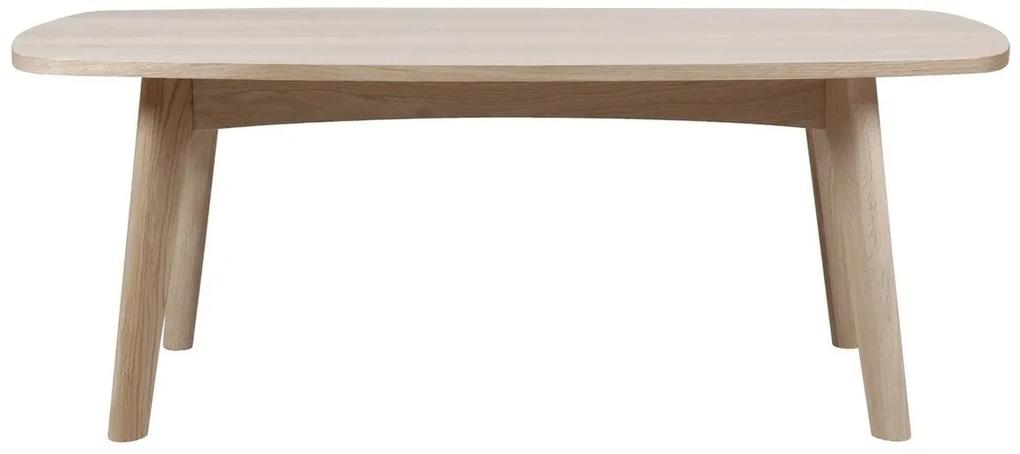 Τραπεζάκι σαλονιού Oakland A103, Ανοιχτό καφέ, 49x58x118cm, 16 kg, Φυσικό ξύλο καπλαμά, Γωνιακό, Ξύλο: Δρυς | Epipla1.gr