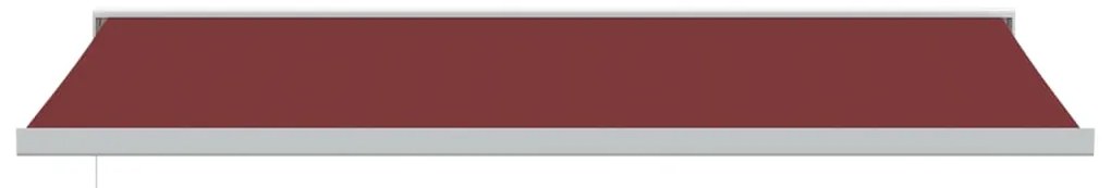 vidaXL Τέντα Πτυσσόμενη Χειροκίνητη Μπορντό 500x300 εκ.
