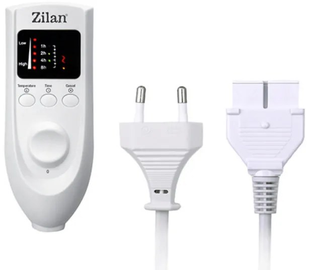 Διπλή θερμαινόμενη ηλεκτρική κουβέρτα Zilan ZLN4120, 120W, 160x140, 5 επιλογές θερμοκρασίας, Ρυθμιζόμενο χρονοδιακόπτη, Πλενόμενη, Μαλακό ύφασμα, Μπεζ