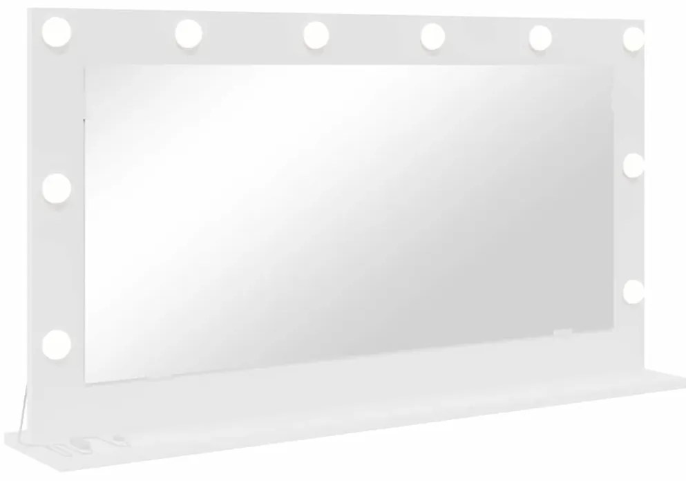 vidaXL καθρέφτης Vanity με LED Φώτα Λευκό 100x55x18 εκ.