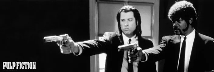 Αφίσα πόρτας Pulp fiction - guns