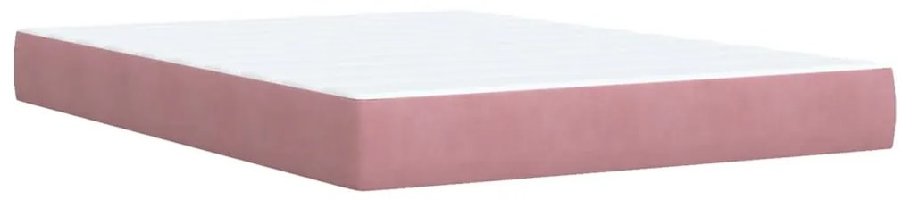 ΚΡΕΒΑΤΙ BOXSPRING ΜΕ ΣΤΡΩΜΑ ΣΚΟΥΡΟ ΡΟΖ 140X200 ΕΚ. ΒΕΛΟΥΔΙΝΟ 3286341