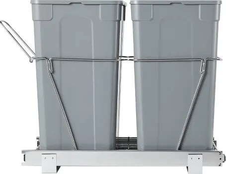VEVOR Double Pullout Waste Container Under Cabinet Kitchen Bin Trash Can