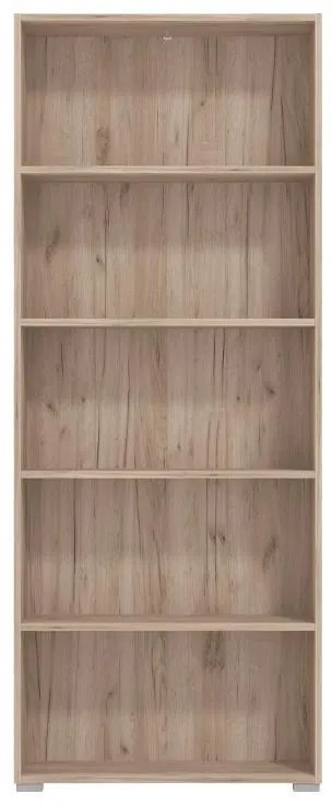 Βιβλιοθήκη Tomar 5 Γκρί Δρύς 70x24,5x176,5 εκ. 70x24.5x176.5 εκ.