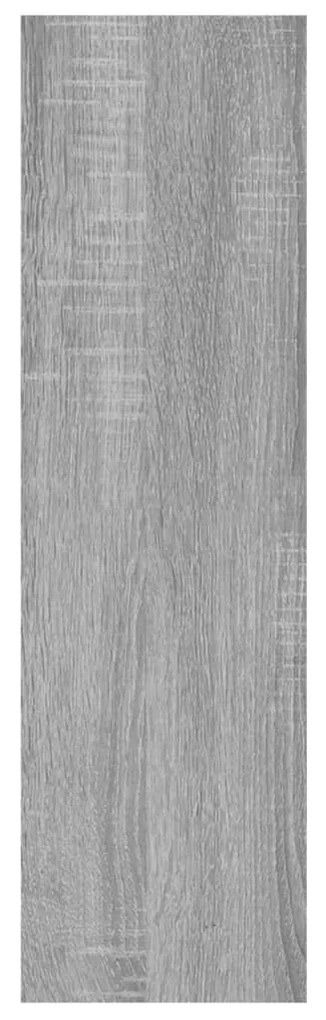 Ραφιέρα Τοίχου Γκρι Sonoma 75 x 16 x 55 εκ. Επεξεργασμένο Ξύλο - Γκρι