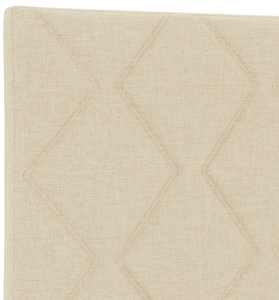 vidaXL Υφασμάτινο Κεφαλάρι Geometric με κεφαλάρι Κρεμ 90 cm ύφασμα