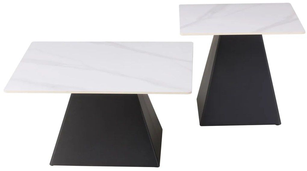 ΤΡΑΠΕΖΙΑ ΣΑΛΟΝΙΟΥ QUBER HM18260.01 ΚΕΡΑΜΙΚΑ TOP ΟΨΗ ΛΕΥΚΟ ΜΑΡΜΑΡΟ-ΤΕΤΡΑΓΩΝΑ