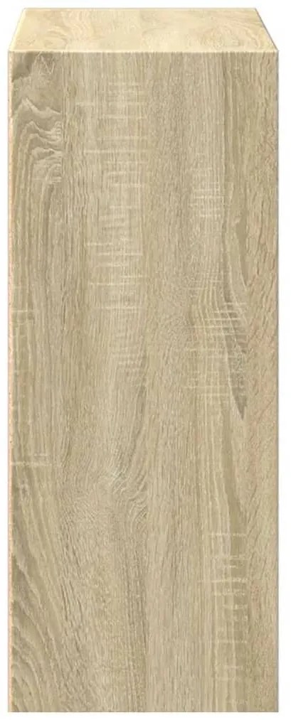 vidaXL Βιβλιοθήκη με 2 Ράφια Sonoma Δρυς 40x30x76,5 εκ. Επεξ. Ξύλο