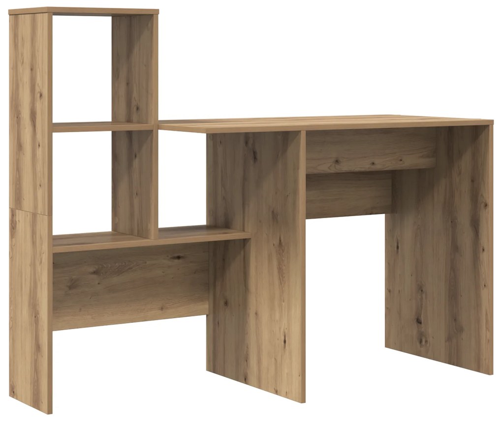 vidaXL Γραφείο artisan δρυς 131.5 x 50 x 106.5 εκ. Επεξεργασμένο ξύλο