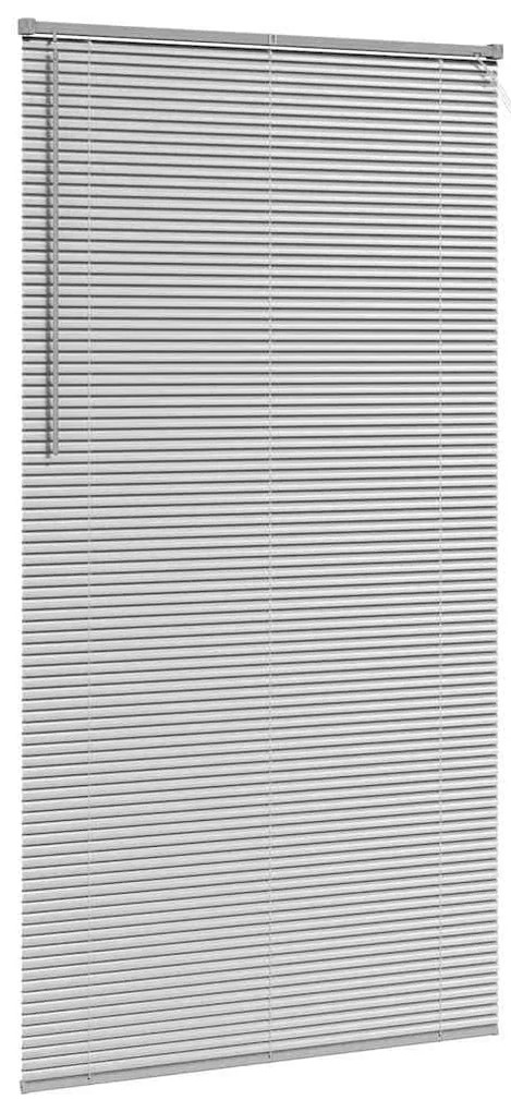 vidaXL Ρολό Παραθύρου με κουρτίνες Ασημί Αλουμίνιο
