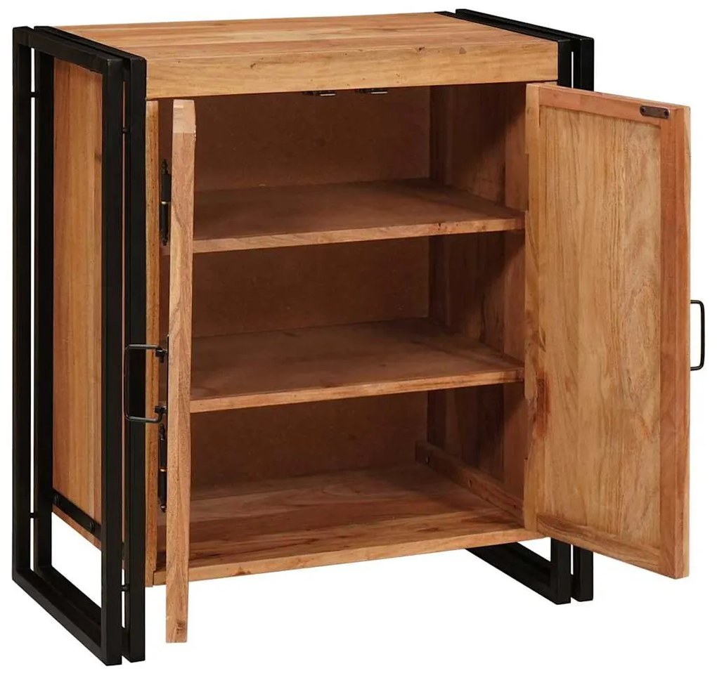 vidaXL Κομοδίνο Καφέ 38 x 33 x 58 εκ. Μασίφ ξύλο ακακίας