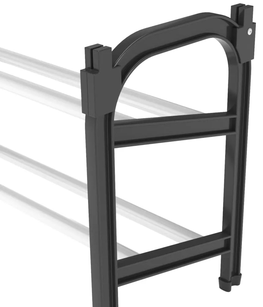 vidaXL Παπουτσοθήκη Επεκτεινόμενη με 2 Ράφια 119 x 24 x 37 εκ.