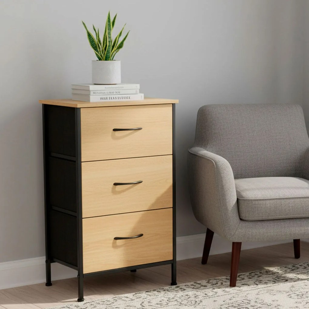 Σιφονιέρα Max Home Μαύρο Σύγχρονη 40 X 75 X 30 CM