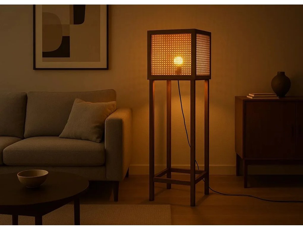 Φωτιστικό Δαπέδου Home ESPRIT Καφέ 32 X 32 X 100 CM