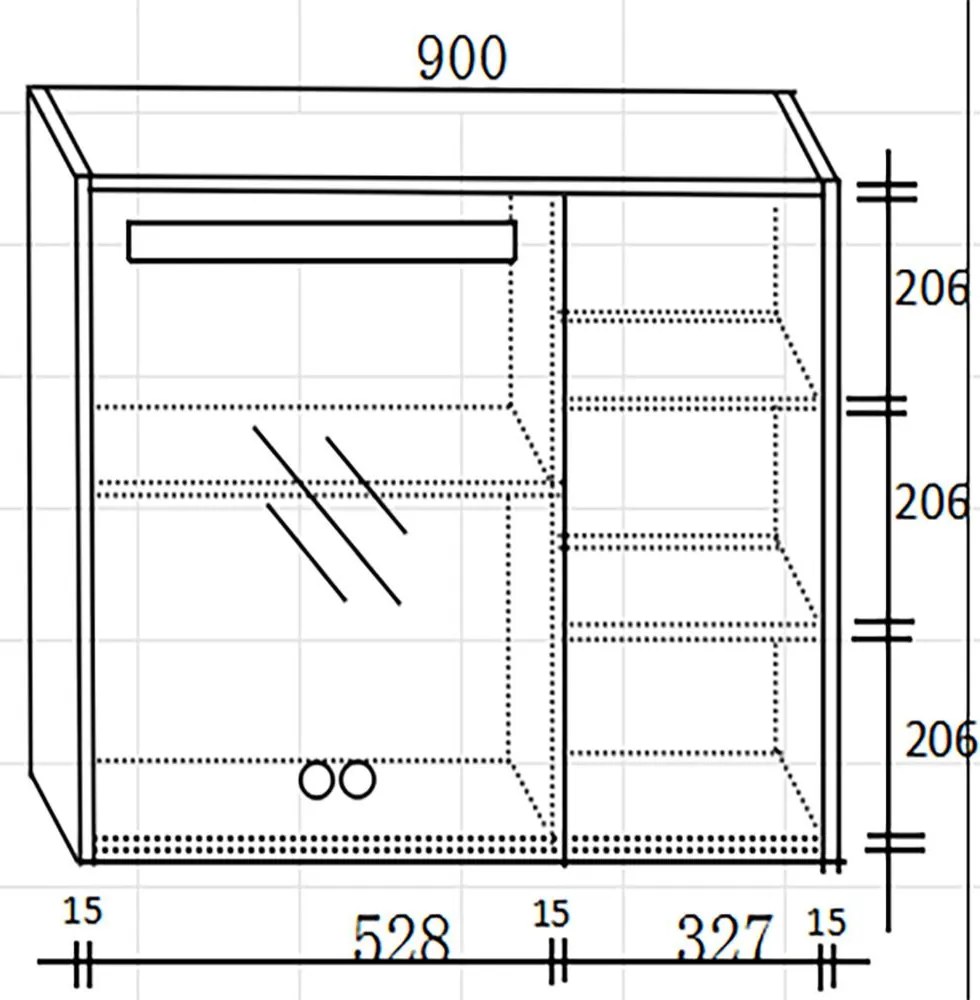 Σετ Επίπλου Mπάνιου ERIETE 100 Μπορντώ - Ανθρακί 100x50x170 εκ.