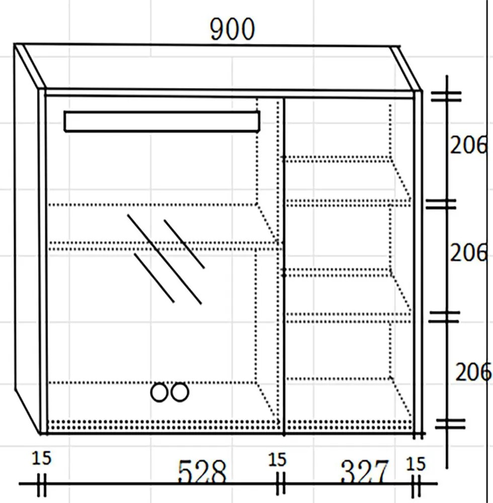 Σετ Επίπλου Mπάνιου ERIETE 100 Plywood Μπορντώ - Ανθρακί 100x50x170 εκ.