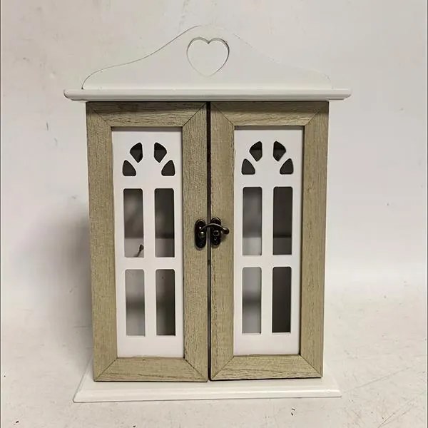 ΚΛΕΙΔΟΘΗΚΗ ΞΥΛΟΓΛΥΠΤΗ ΛΕΥΚΗ - ΚΑΦΕ 21.5x7x29.5cm|752-11014
