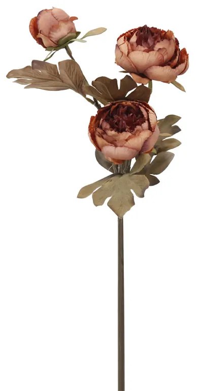 PEONY ΤΕΧΝΗΤΟ ΑΝΘΟΣ ΣΟΜΟΝ ΜΠΟΡΝΤΩ ΠΡΑΣΙΝΟ H65cm - 030758