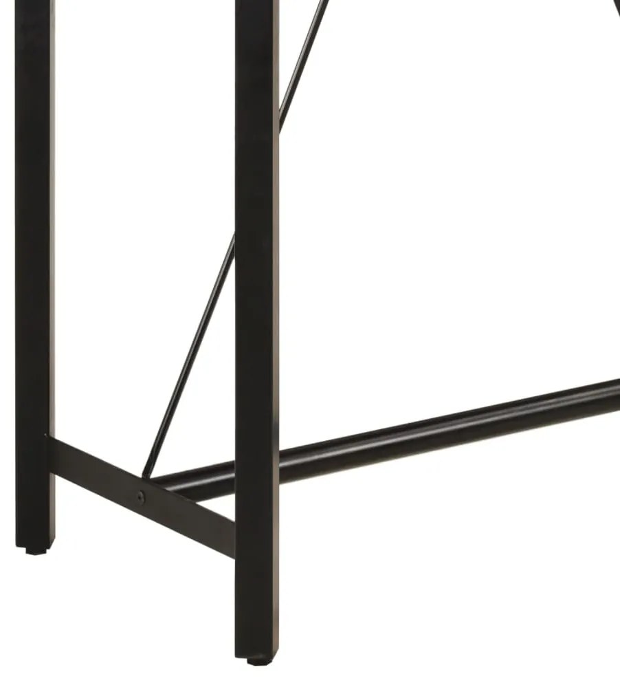 vidaXL Τραπέζι Μπαρ 110x55x107 εκ. από Μασίφ Ξύλο Μάνγκο & Σίδηρο