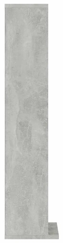 vidaXL Έπιπλο για CD Γκρι Σκυροδέματος 21x20x88 εκ. Επεξεργασμένο Ξύλο