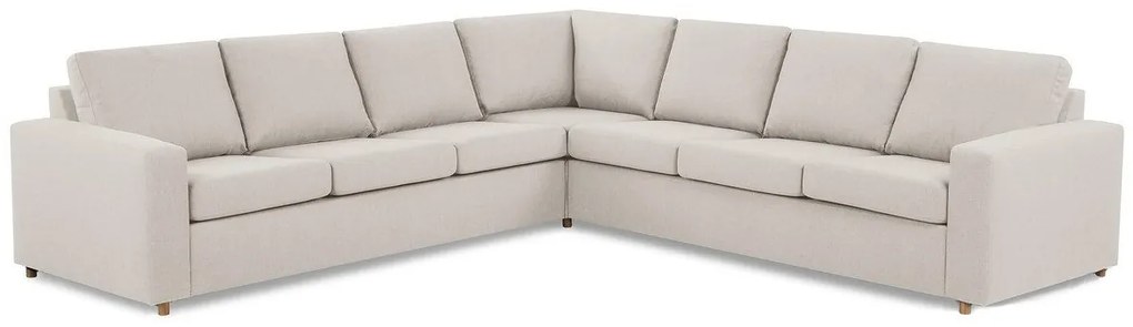 Γωνιακός Καναπές Scandinavian Choice C152, Δρυς, Beige, 284x284x80cm, Πόδια: Ξύλο | Epipla1.gr