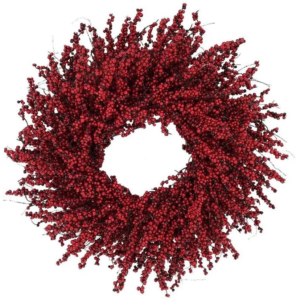 Χριστουγεννιάτικο Στεφάνι Red 031060 60x60cm Red