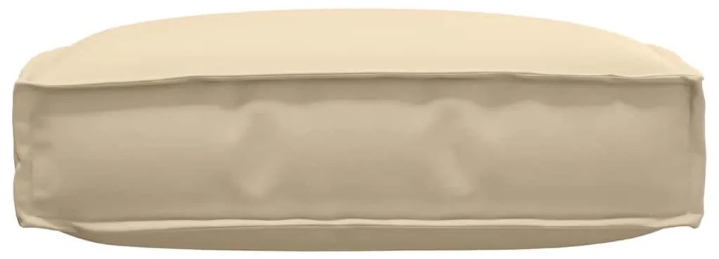 vidaXL Μαξιλάρι παλέτας για κάθισμα Μπεζ 60 x 60 x 12 cm Ύφασμα Oxford