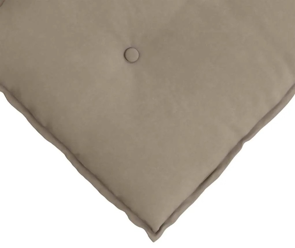 vidaXL Μαξιλάρι Πλάτης Taupe 80 x 50 cm Ύφασμα Μικροΐνας